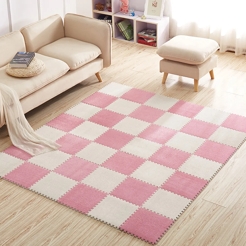 

carpet for children unisex Kids livingroom Carpet 30*30cm Foam Puzzle Mat EVA Ant Velvet Baby Eco Floor 8 colors kids room #XTN