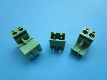 

120 Pcs Close Angle 2 pin 5.08mm Screw Terminal Block Connector Pluggbale Type