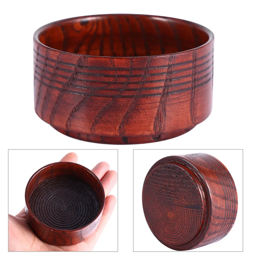 Useful Men Shaving Bowl Anti Adhering Wooden Shaving Brush Mug Shave