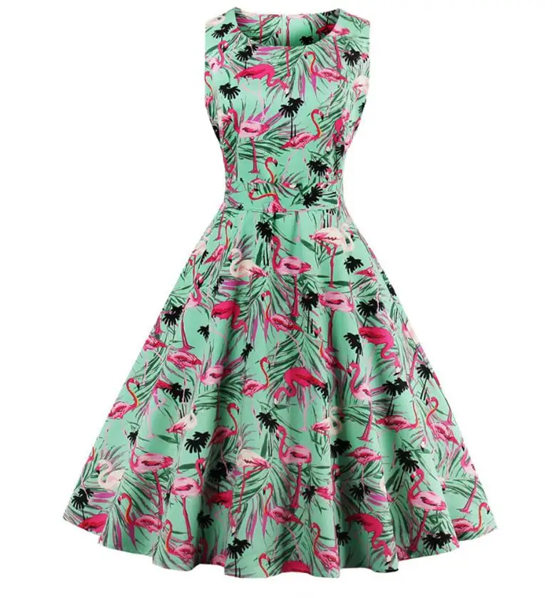 JOYINPARTY 4xl женское платье большого размера Ретро 50 s 60 винтажное рокабилли качели