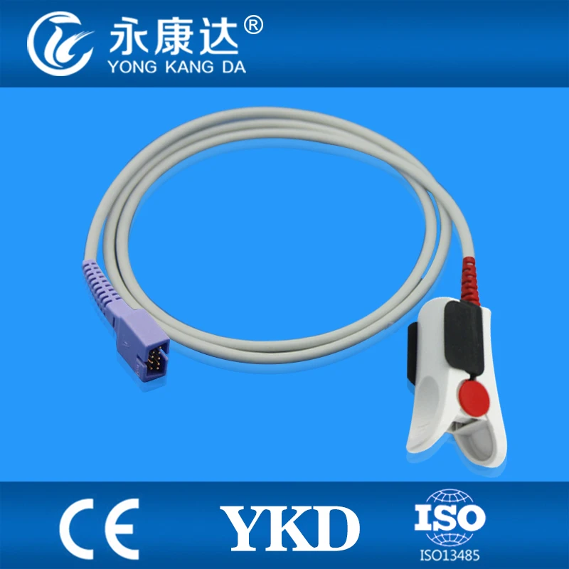 

Compatible DS-100A Oximax Adult Finger Clip type Spo2 Sensor,1m/9pin ,5pcs/lot