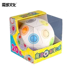 Moyu 20-holes Sphere Rainbow волшебный куб головоломка твист мяч игрушка головоломка детский подарок мода для взрослых и детей мяч MY8723