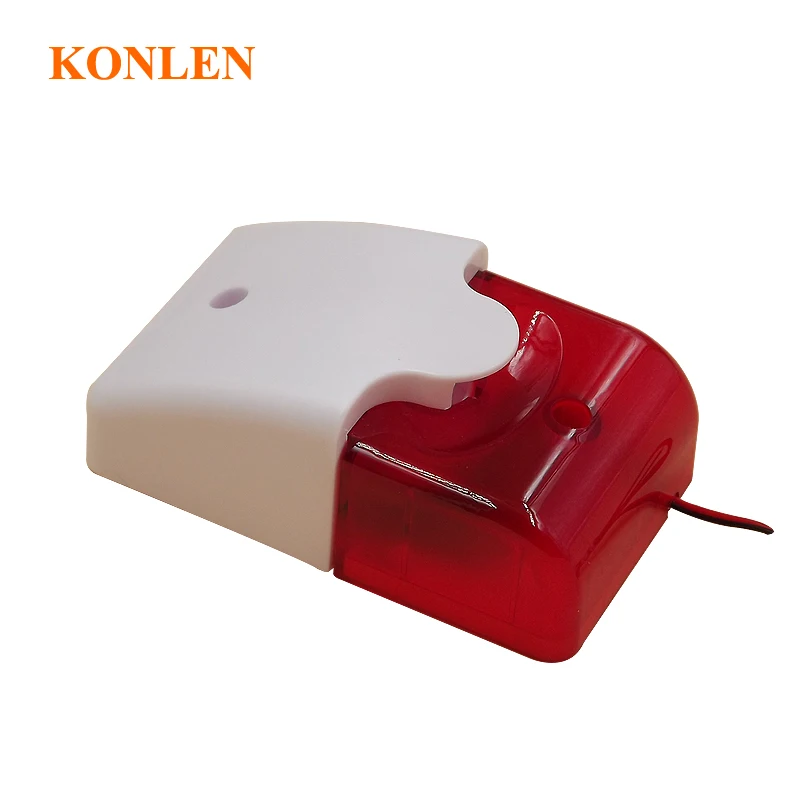 

Wired Strobe Siren Alarm 12V Home Sound and Flash Horn Alarming