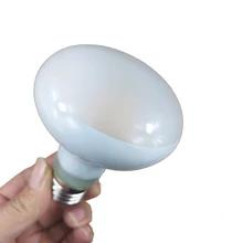 Тусклый полированный стеклянный энергосберегающий 2700 K R80 Светодиодный точечный лампочка накаливания с регулируемой яркостью, реальный 8 Вт E27 фокус отражатель лампы