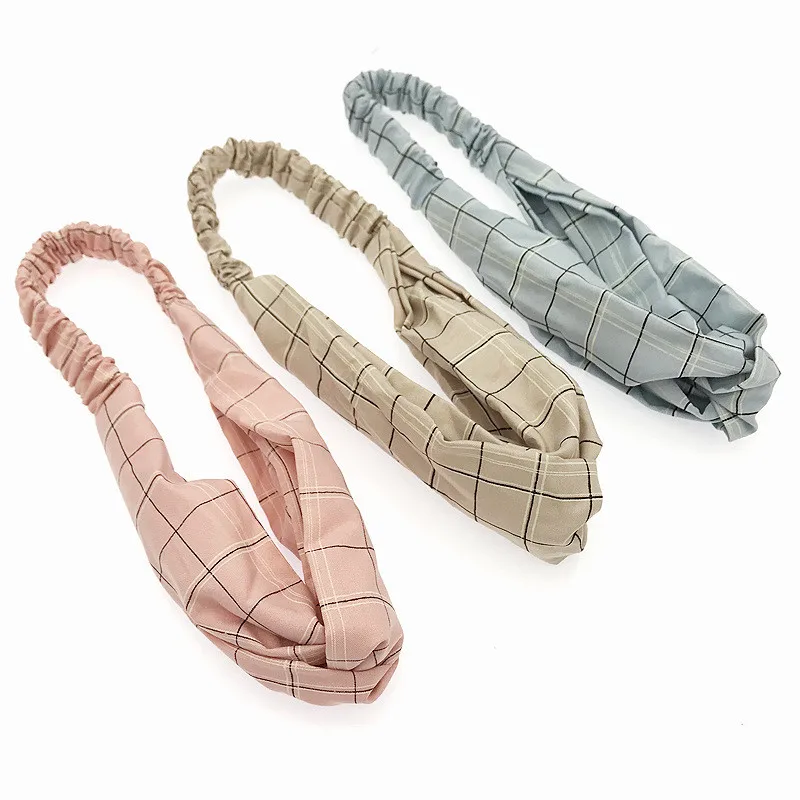 

Summer Chiffon Headband Women Hair Accessories Turban Twist Cross Hairband Headwrap Girls Flower Striped Knot Hair Band