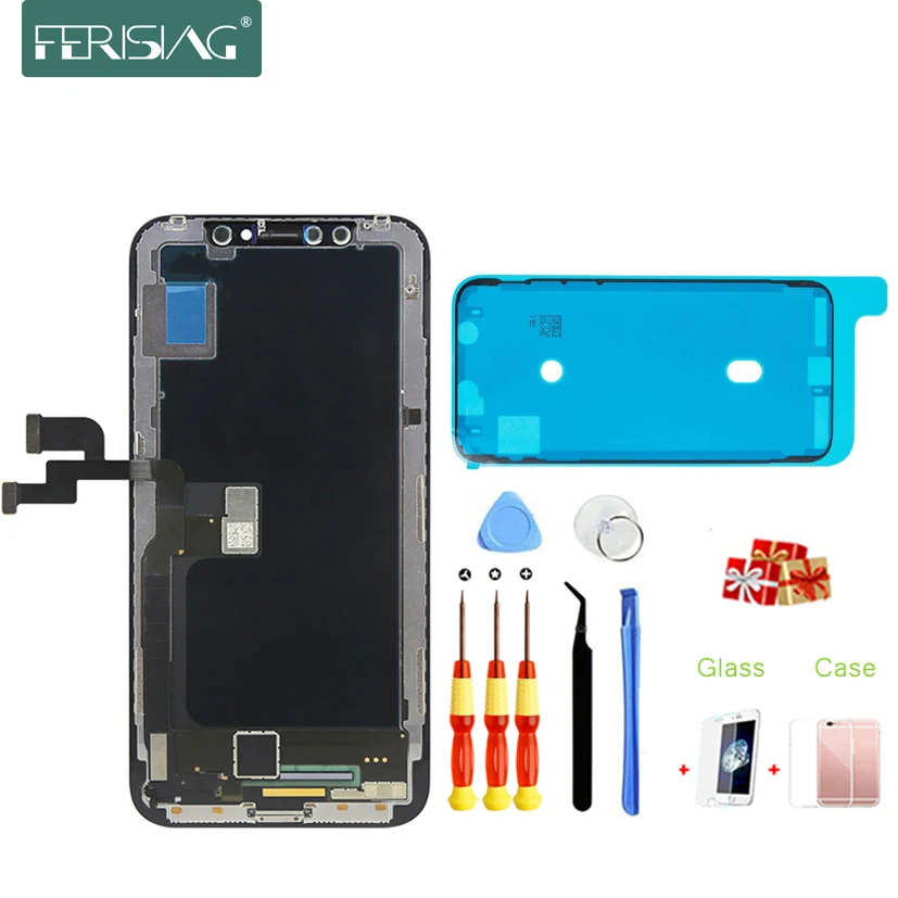 Цена OEM AAA класс font b lcd b font для iPhone X XR XS Max font b lcd b font дисплей оригинальный AMOLED для iPhone font b lcd b font сенсорный экран дигитайзер замена сборка