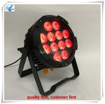 

8/lot DJ party waterproof 12*12W RGBWAUV 6in1 battery powered wifi led up light flat par light