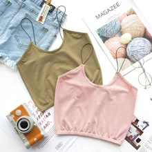 Wasteheart Розово-серый Армейский зеленый Для женщин модная женская Свободная кофта тонкая кофточка бак фитнес-одежда Для женщин топы однотонная майка с круглым вырезом