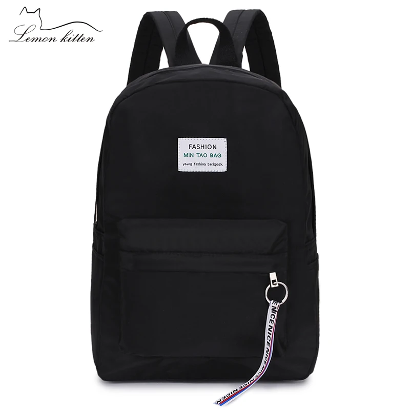 2019 New Women Backpack Tassel Letter Japan Ring Travel Backpack Female Ribbon Girl Women Backpack Mochilas