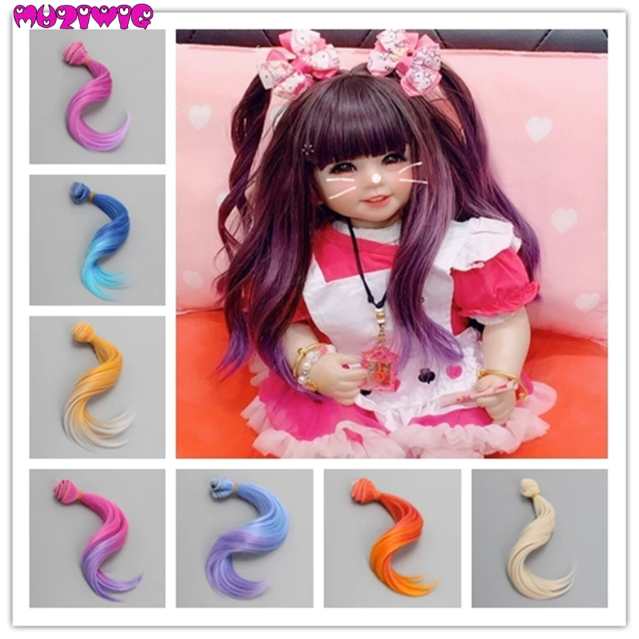 1pcs 15*100cm High Temperature Fiber Fashion Curly Doll Hair Extensions for DIY 1/3 1/4 1/6 BJD