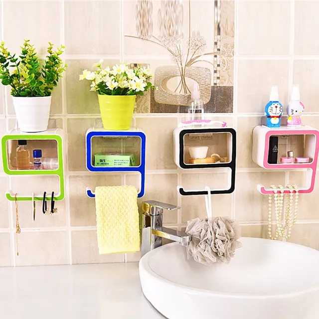 Creative Digital Shape Storage Rack Toilet Paper Soap Holder Wall Creative Digital Shape Storage Rack Toilet Paper Soap Holder Wall Hanging Bathroom Shelf Makeup Organizer