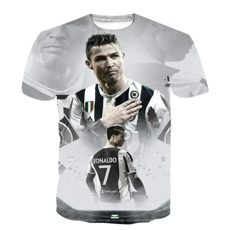 

Free Shipping 2018 Summer New Fashion T-shirts Star Cristiano Ronaldo CR7 Printed 3d Men/Women T Shirt Streetwear Tops