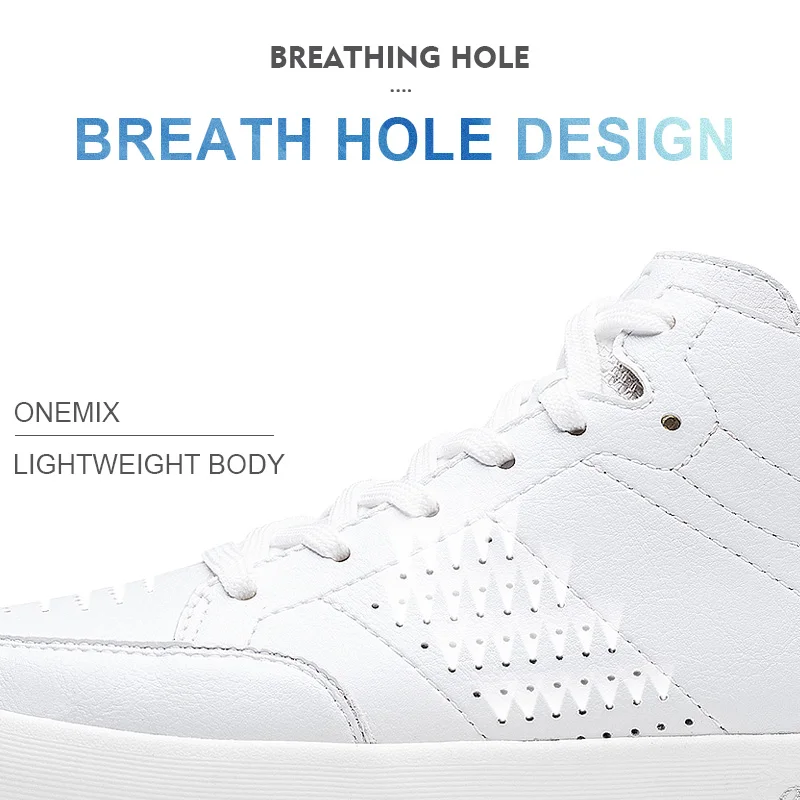 ONEMIX Скейтбординг обувь светильник крутые кроссовки мягкая внешняя часть изготовлена из микрофибры и кожи эластичная подошва Мужская обувь для прогулок; Большие европейские Размеры; большие размеры 39-45