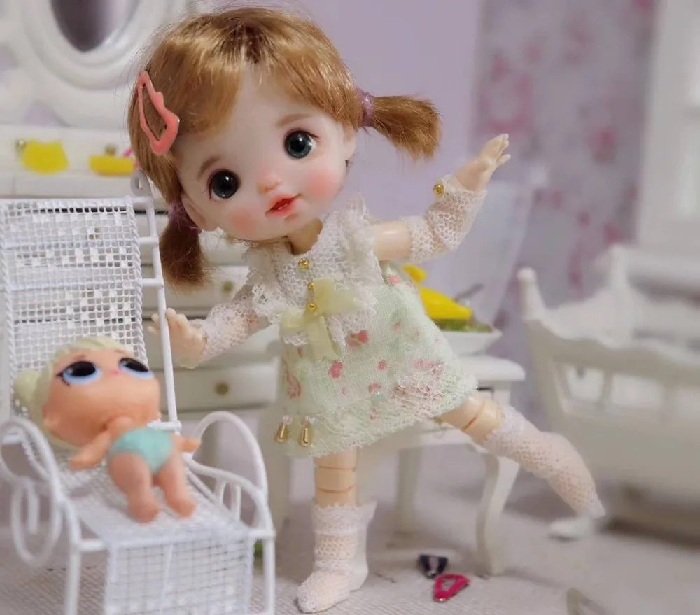 OB11 кукла ручной работы, куклы на заказ, мини кукла, милая кукла