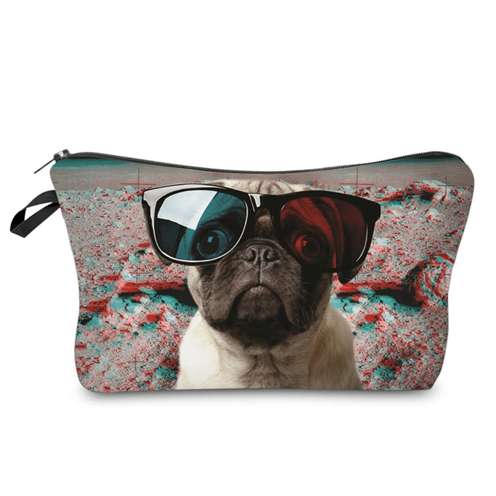Gabwe печать сумка для макияжа чехол pug Life милого щенка косметичка для путешествий сумка-Органайзер для туалетных принадлежностей сумка-несессер Maleta De Maquiagem