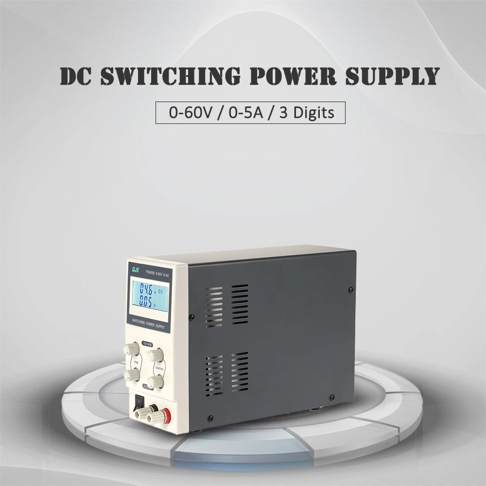 

0-30V 0-5A 3 Digits Variable Digital Regulated DC Switching Power Supply Adjustable Output Voltage Current LCD Display EU Plug