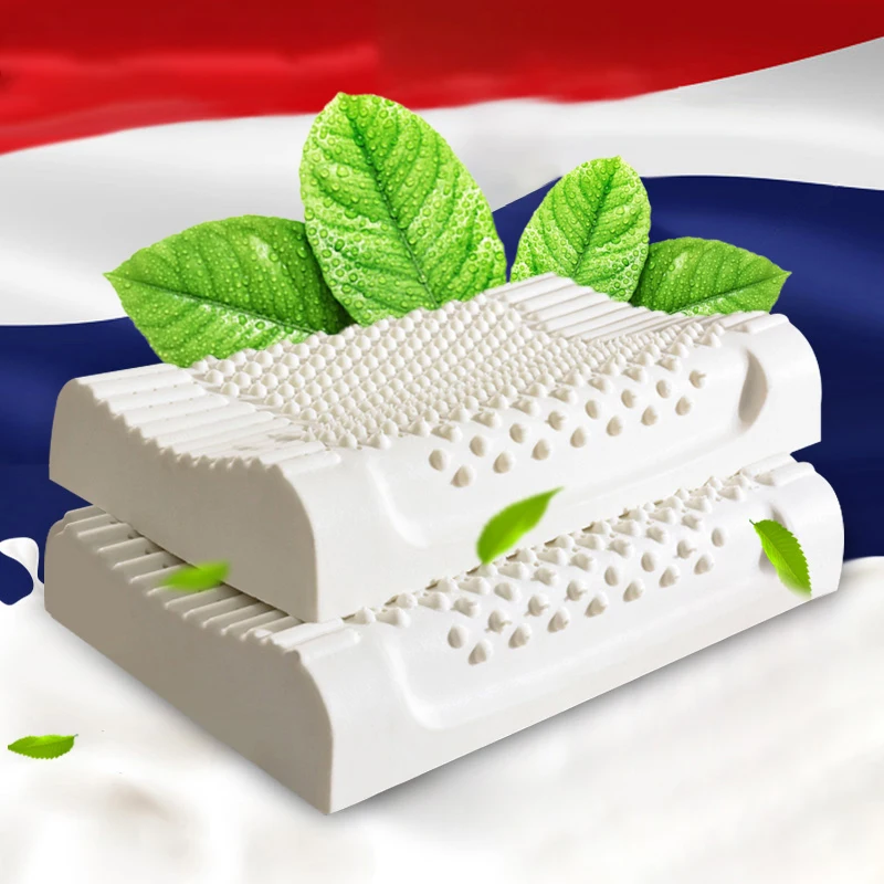 

2 Pieces Orthopedic Pillow Massage Latex Pillow for Sleeping Neck Pain Relief Cervical Bed Pillow Soft Pillow for Side Sleepers