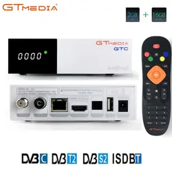 FREESAT GTMedia GTC спутниковый ТВ приемник DVB-S2/C/T2/ISDB-T Android 6,0 Smart tv Box Amlogic S905D 2 Гб 16 Гб BT4.0 H.265 декодер