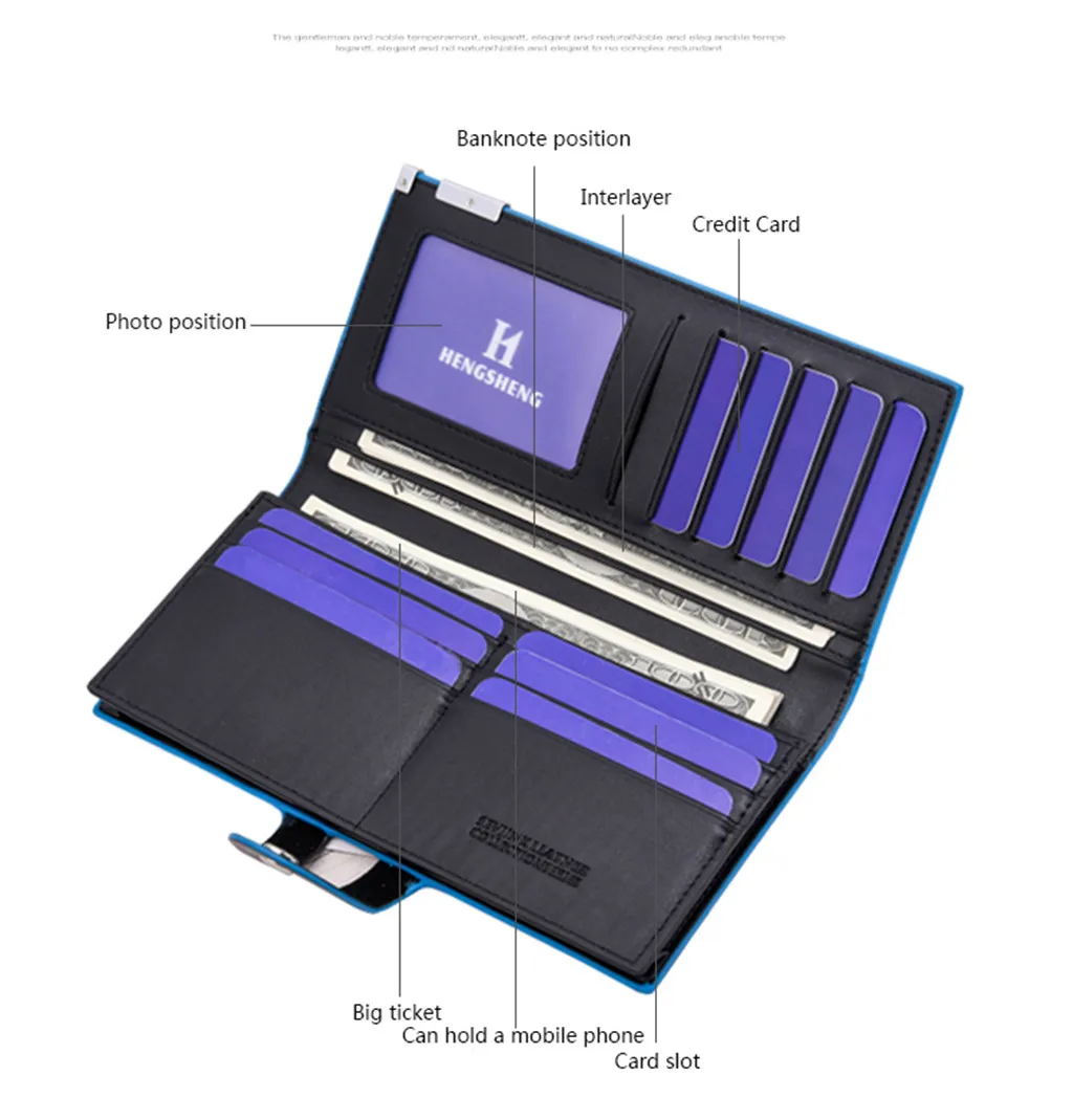Дизайнерские мужские кошельки, известный бренд, Длинный кошелек, повседневный Многофункциональный клатч, клатч, мужской карточный пакет, мульти-держатель для карт