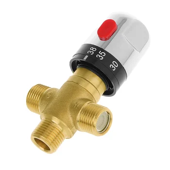 

12*9.2cm Thermostat Valve DN15 Bathroom Sink Faucet Core Solar Water Heater Temperature Control Valve Bathroom supplies