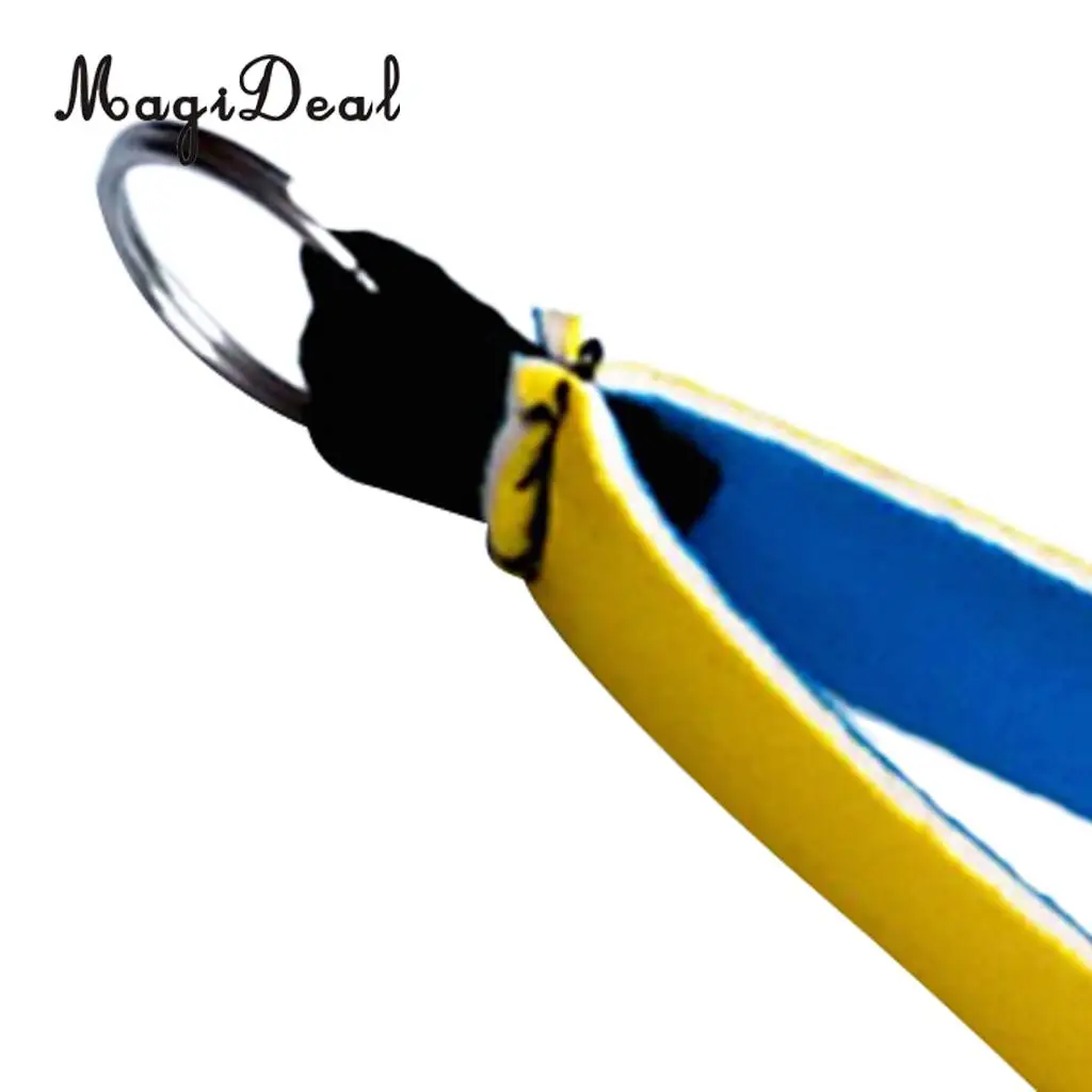 MagiDeal Neoprene Key Fob Wristlet Keychain Key Holder Keyring Hand Wrist Strap for Water Sports Beach Swimming Jogging Boating