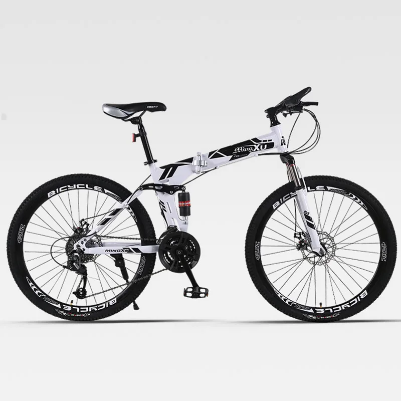 Excellent Mountain Bicycle Folding Spoke Wheel Double Shock Absorber Adult Cross-Country Men and Women 2