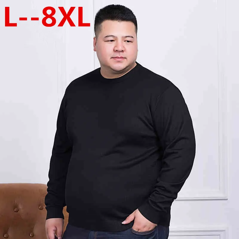 Большой размер 10XL 8XL 6XL 5XL свитер мужской 2018 осень зима новый пуловер вязаный
