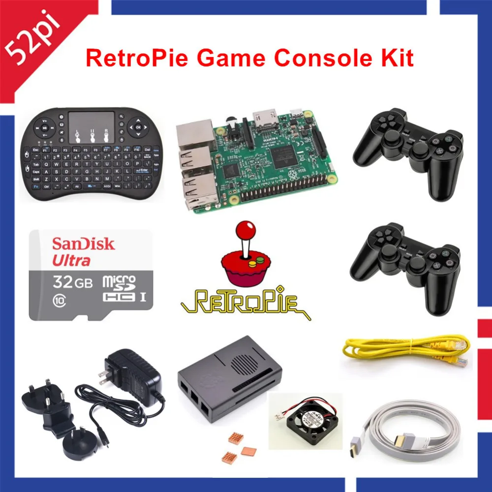 32GB RetroPie Game Console Kit Raspberry Pi 3 Model B 