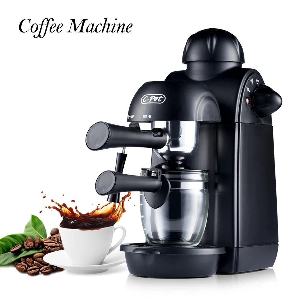 Coffee Machine Espresso Coffee Maker 4 Cups Semi Automatic Pump