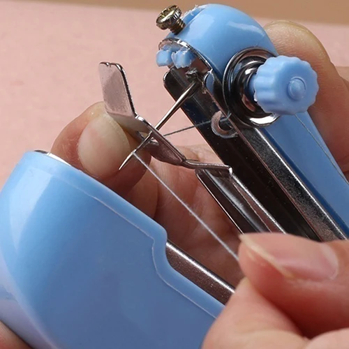 Portable Household Mini Hand Sewing Machine Quick Stitch Sew Needlework Cordless Clothes Fabrics Electronic Sewing Machine