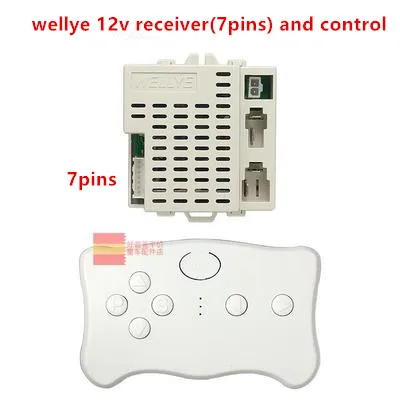 Wellye 12v Детские Запчасти для электромобилей 2,4G 7 контактов Bluetooth приемник детские игрушки Мотоцикл Беспроводные аксессуары для BeRica - Цвет: a set