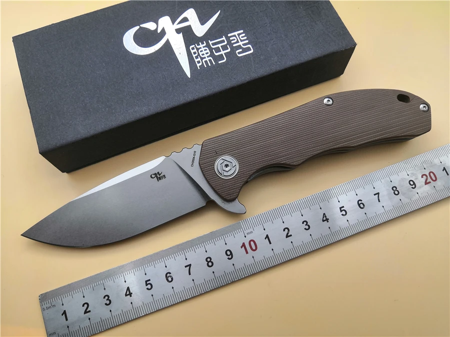 

CH CH3504 D2 Folding Knife Ball bearing G10 Handle Outdoor/camping/Hunting/Hiking/Fishing Knife EDC hand tool