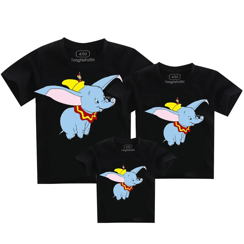 

2019 New Summer Family Matching Outfits Mother Girl Pure Cotton Short Sleeve T Shirts Family Mother and Daughter Clothes