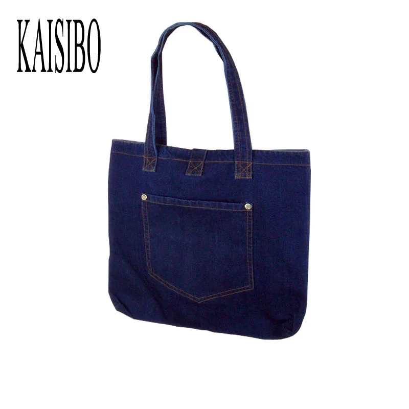

KAISIBO Denim Shoulder Bags Women Handbags Large Capacity Daily Simple Design Bag Front Pocke Women's Handbag