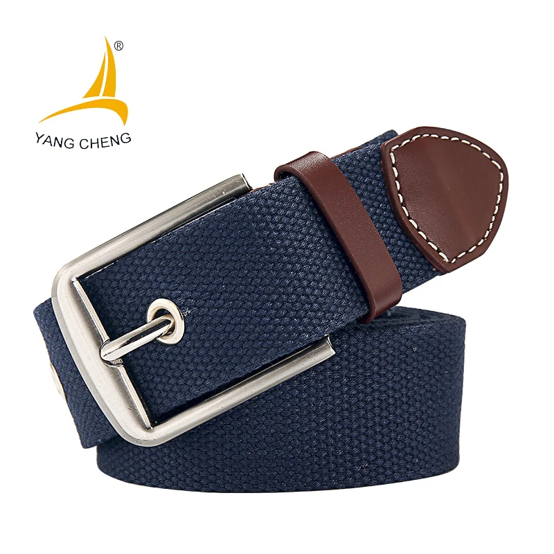 [CNYANGCHENG] wide canvas belts long 2018 popular fashion casual belt