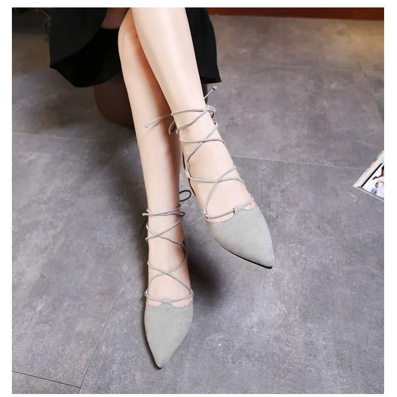 

Dropshiping High Quality New 2019 Slim Sexy Pointed Toe Flats Shoes Women Flats Heel Fashion Womens Flats Brand Shoes Plus Size