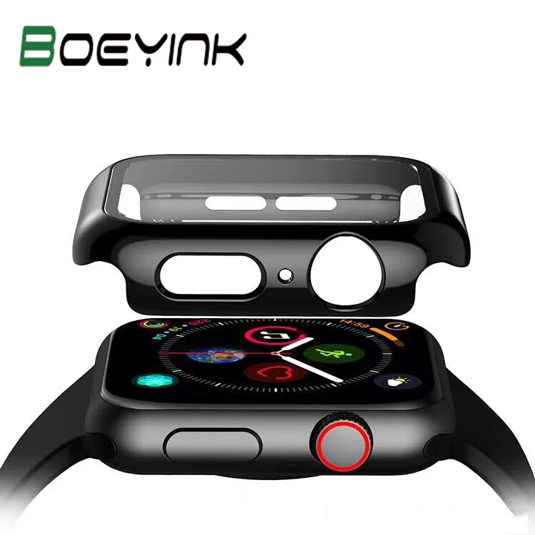 

20D Tempered Glass For Apple Watch 44mm 38mm 42mm 40mm Series 4 3 2 1 Full Cover Curved Edge Frame Screen Protector For i Watch