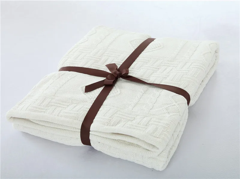 GIANTEX полосатый вязаный плед зимнее Скандинавское одеяло для кровати покрывало на кровать диван manta mantas de cama koc deken