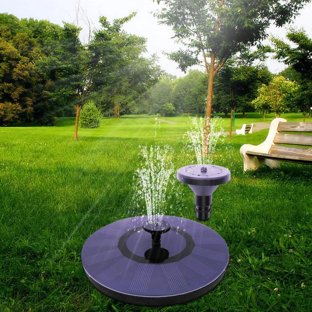 Solar Power Submersible Floating Fountain Pond Water Pump for Garden