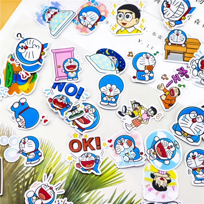 40 шт. креативные милые самодельные наклейки doraemon kawaii красивые декоративные