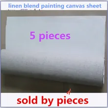 Тонкой текстуры ручная роспись белый colore пустой холст картины штук 5 шт