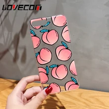 Lovecom фруктов чехол для телефона iPhone 7 6 6 S плюс прозрачный силиконовый много сочный персик Телефон задняя крышка чехол Best подарки
