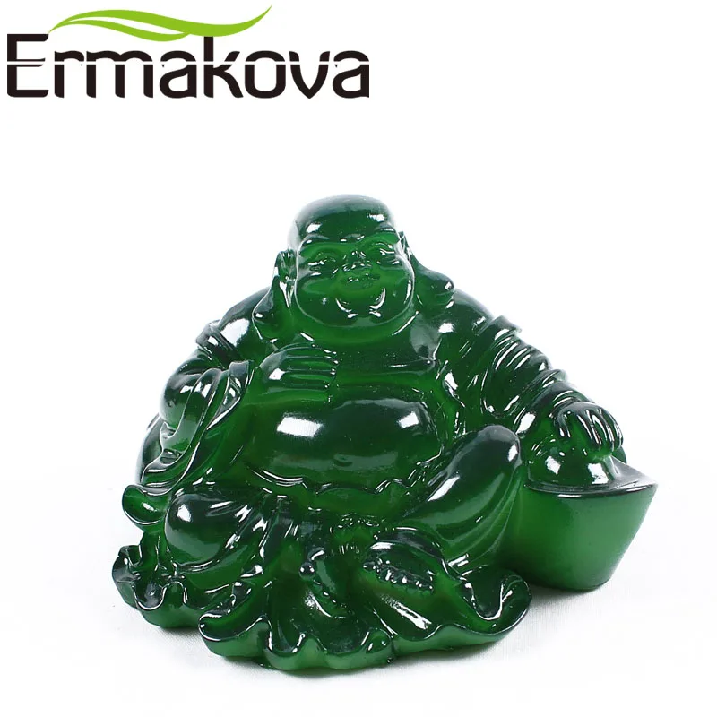 Полимерная Статуэтка ERMAKOVA меняющая цвет китайская статуэтка Будды фэн шуй чай на