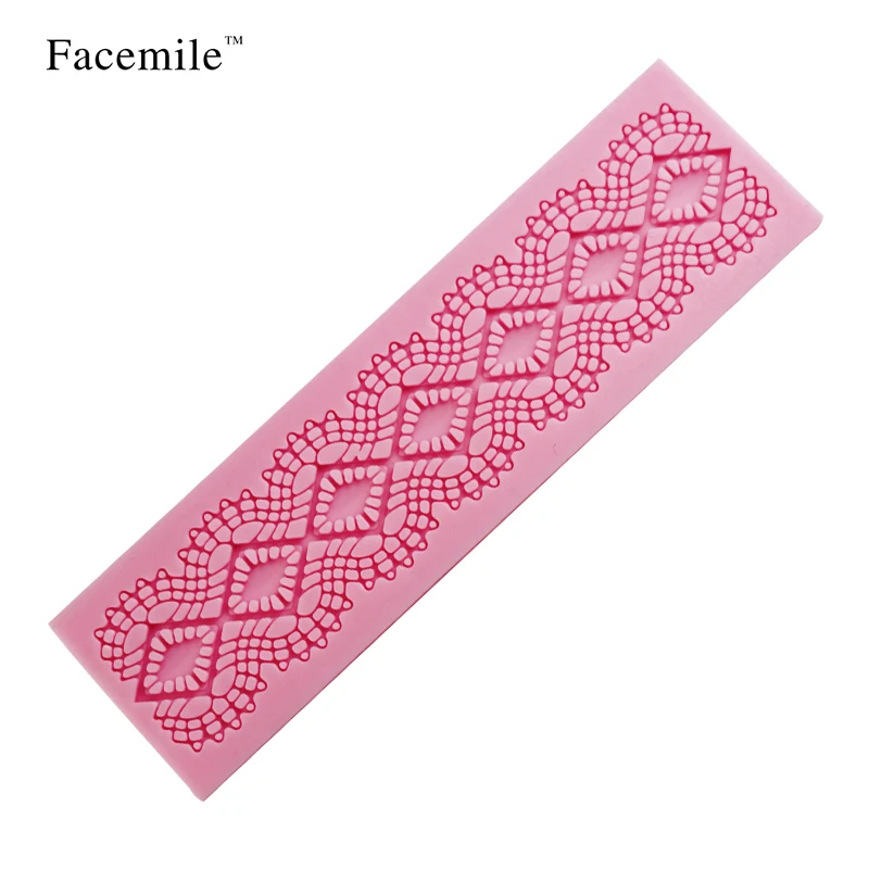 

1Pcs Chocolate Candy Jello 3D Silicone Fondant Lace Mold Cake Decoration Pastry Tools 50-141 Gift