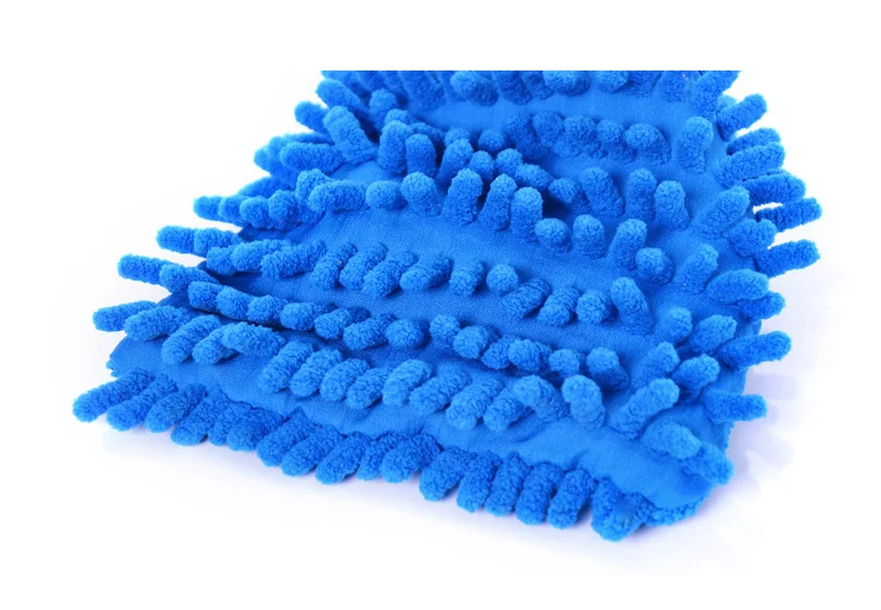 Двусторонняя микрофибры синель поли Автомойка перчатки Mitt мягкой сетки поддержку без царапин для мойки и мыть очистки инструменты