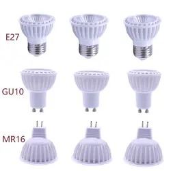 Светодиодный лампы GU10 MR16 E27 удара 5 W светодиодный лампа 110 V/220 85 V-256 V затемнения Кухня для лестниц и коридоров балконное освещение