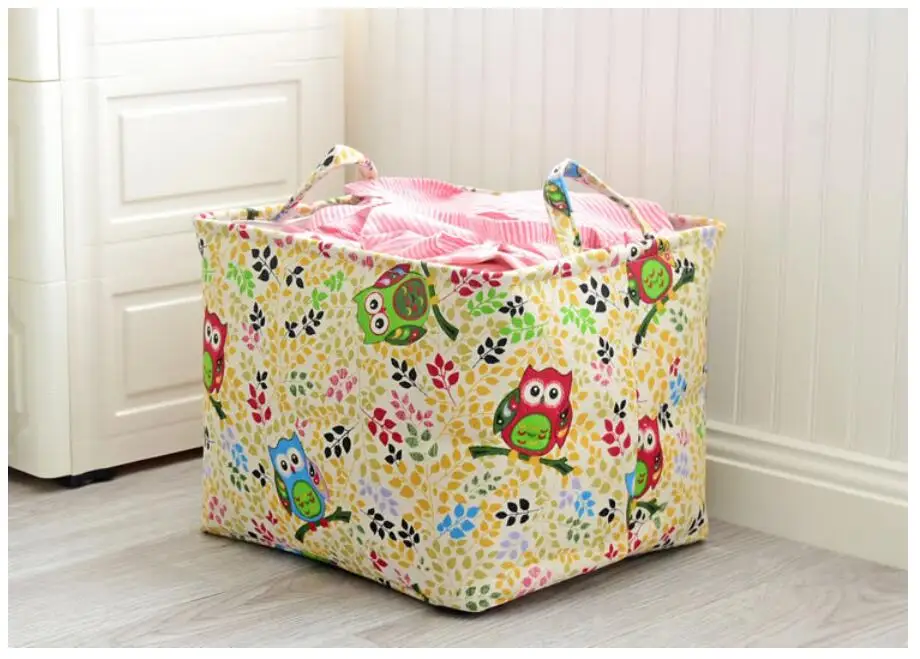 С рисунком Совы складная коробка для хранения стирки одежды корзина для белья украшения дома косметичка детские игрушки толстые