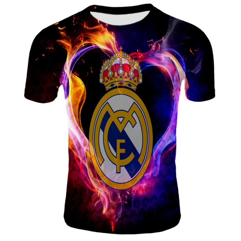 

2019 Champions Men Tops Tees T Shirts Casual Fashion 12 Champions Real Madrid goal gol league cup T Shirt