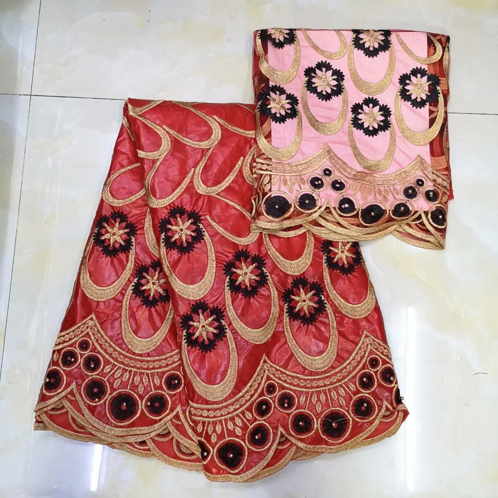 

WX!French African Bazin Riche Lace Fabric With Stones 5 + 2 Style NIgerian Embroidered Basin Stones Wedding Dresses Lace! J10901