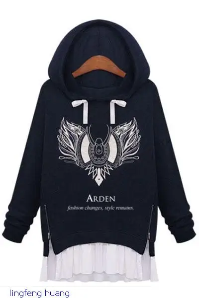 Grey Casual Hoodie with Cotton Trim LC25249 | Женская одежда